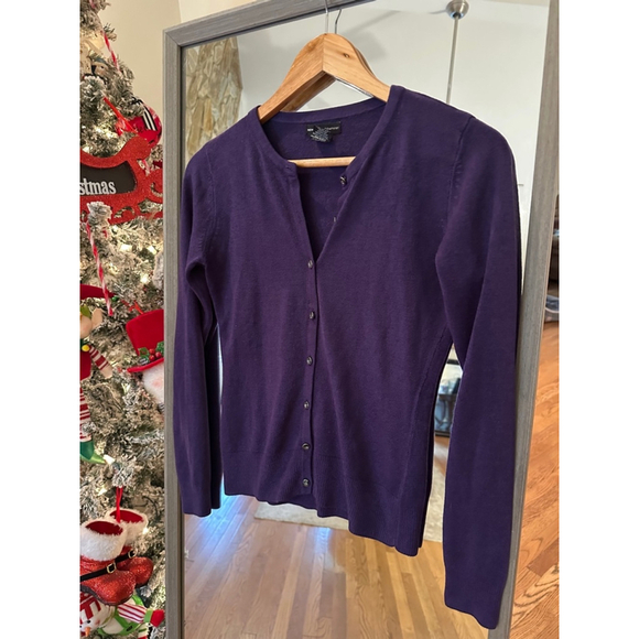 Women's New York & Company Cardigan XS Purple - Picture 1 of 5